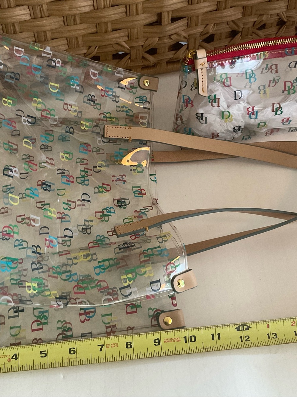 Dooney & Bourke Clear Multicolor Logo mini Tote - Picture 10 of 10